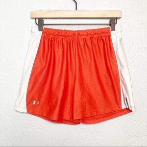 Under armour orange white shorts